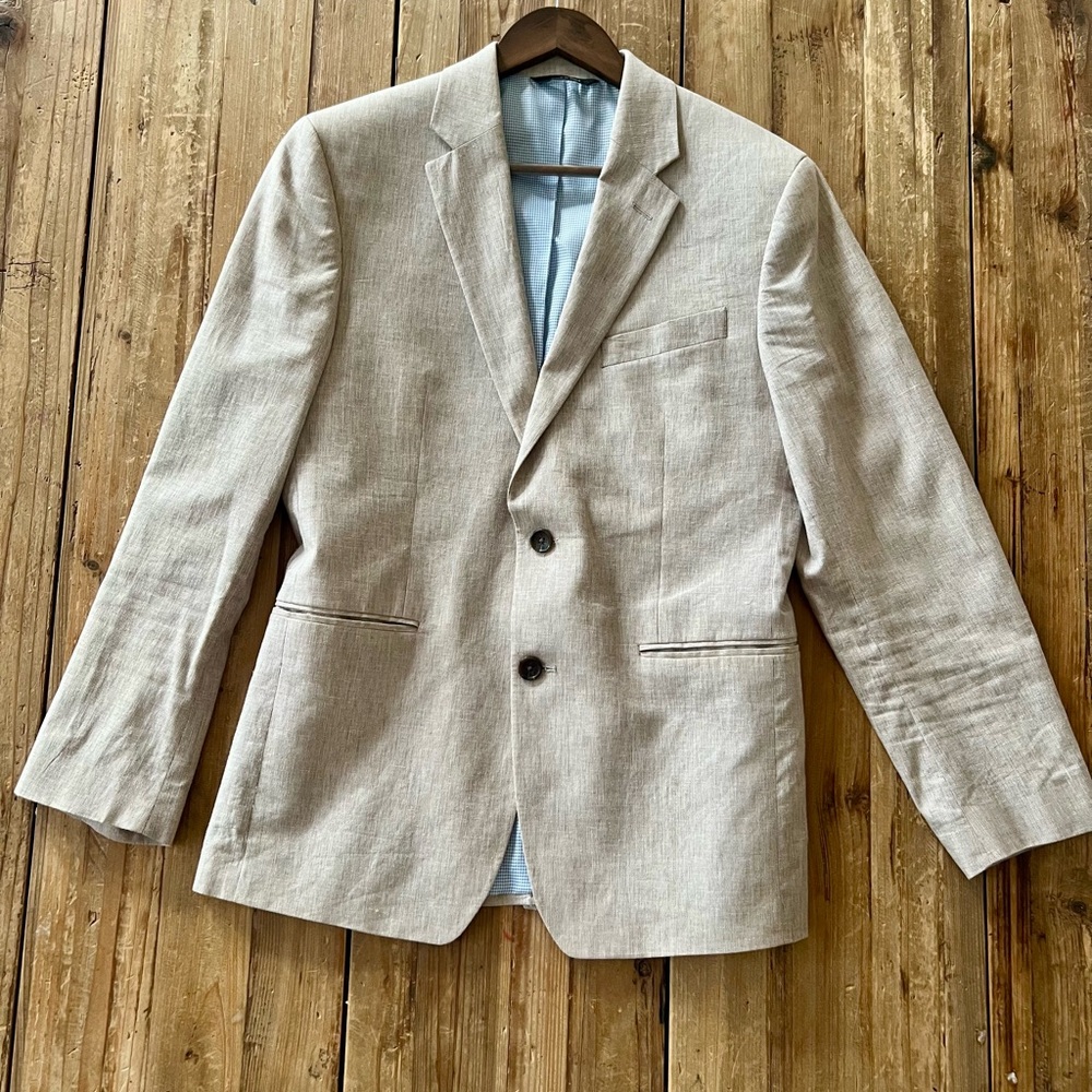 Banana Republic Linen Tan Blazer